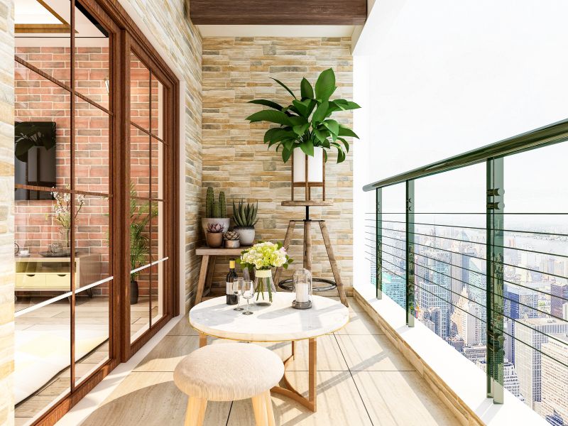 Balcony Tile Installation