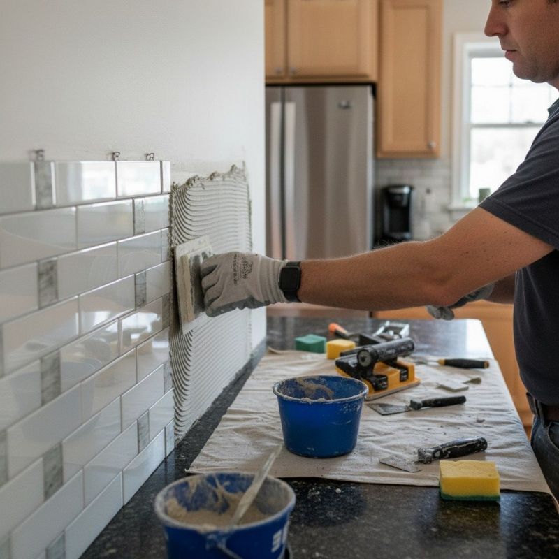 Tile Backsplash Installation
